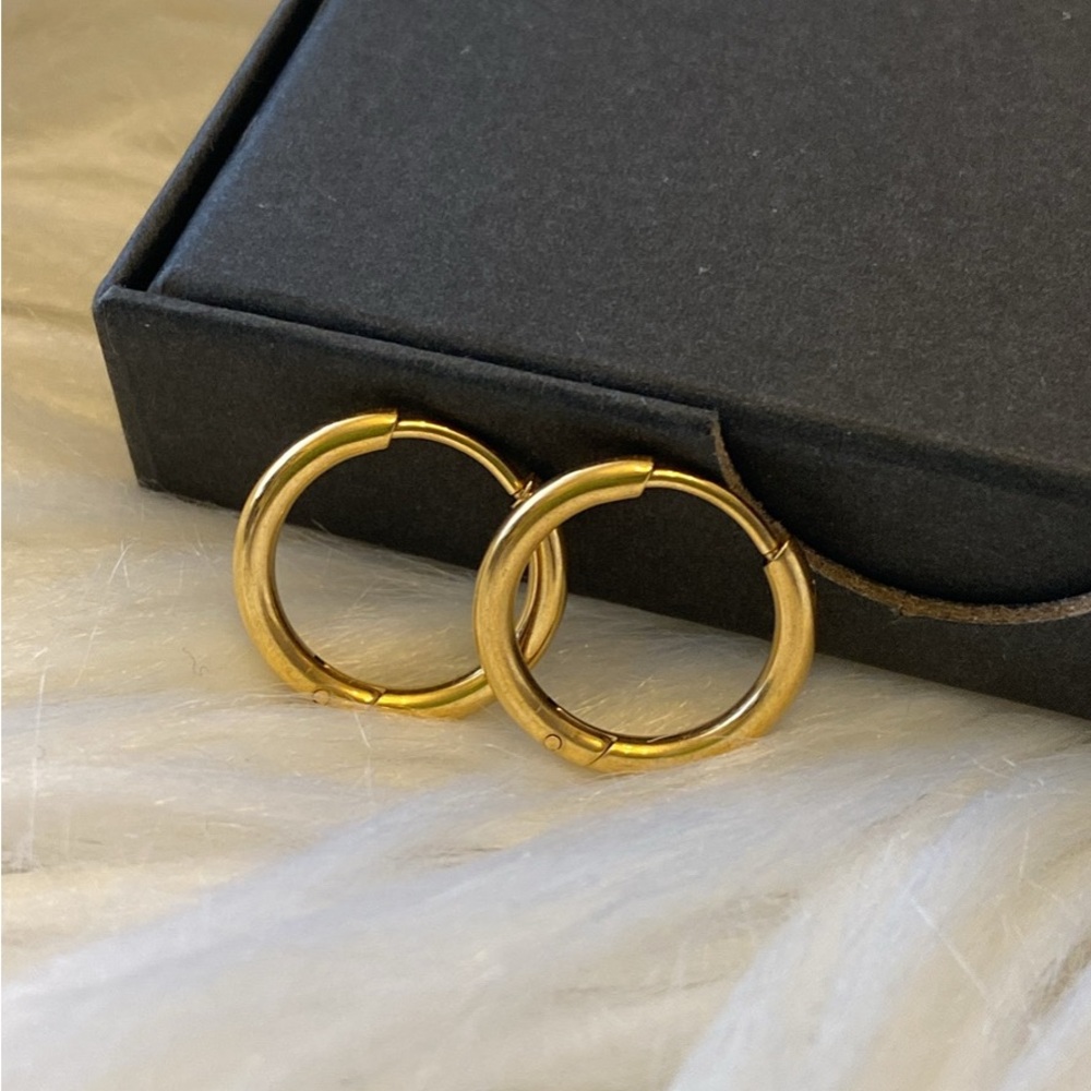 Elegant Gold Hoop Earrings